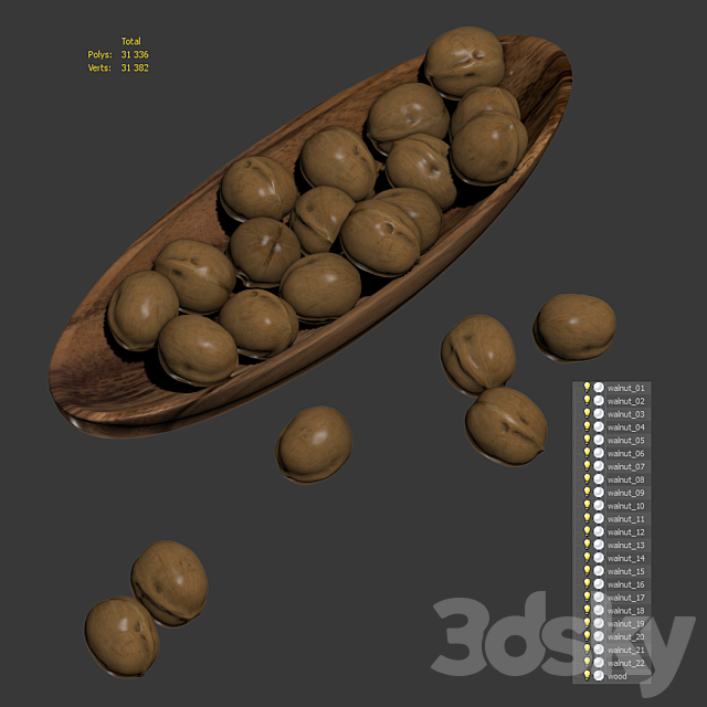 Walnut 3dskyfree