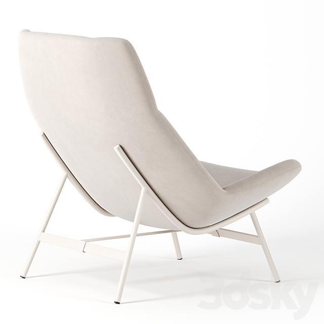 Soft Facet lounge chair by Artifort 3d