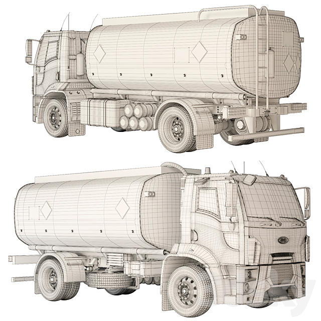 Ford Trucks 1833 DC cistern 3dsky