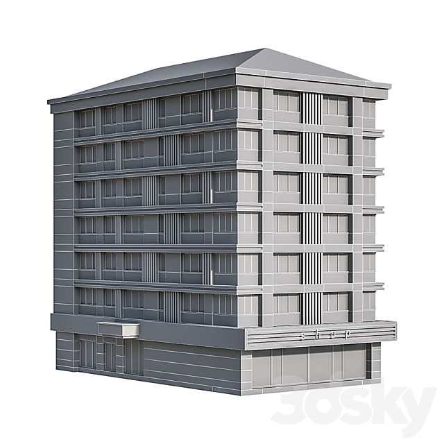 Modern Residential Building 35 3DSMax File - thumbnail 4