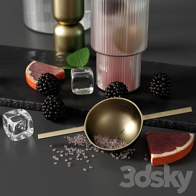 kitchen decor set 07 3dsky
