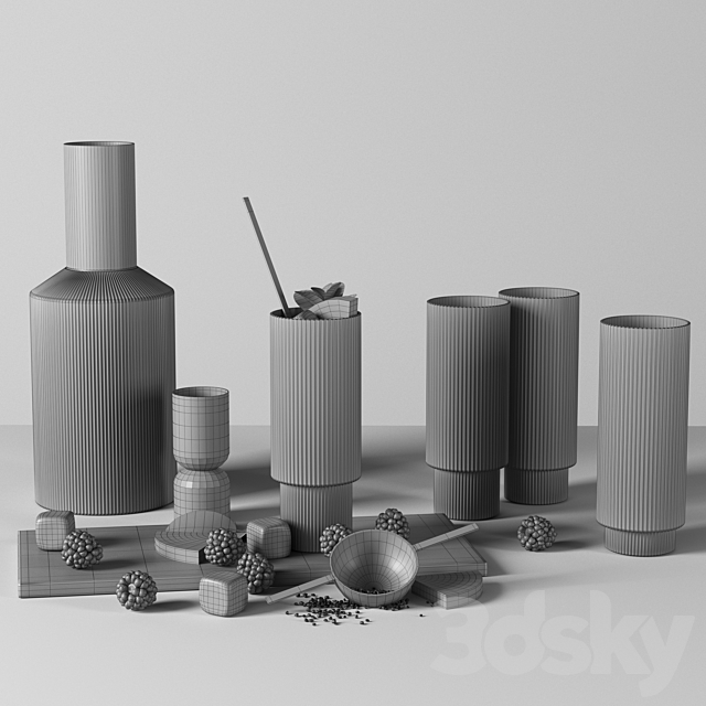 kitchen decor set 07 3dskyfree
