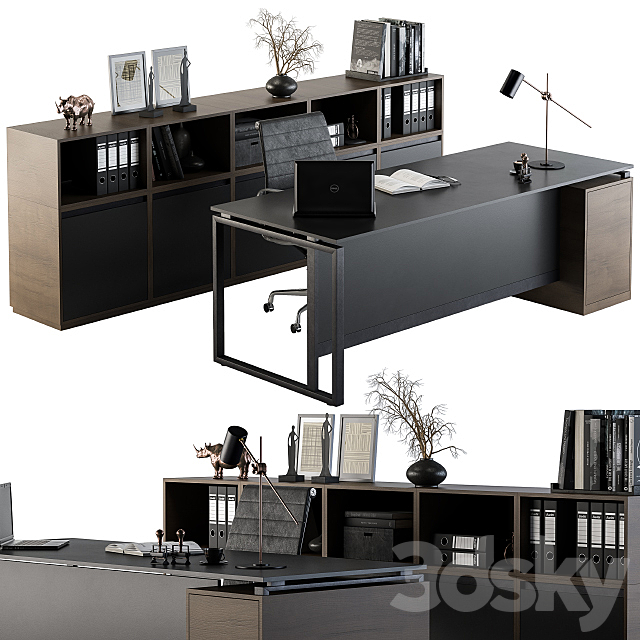 Office Furniture – Manager Set 07 3DSMax File - thumbnail 1
