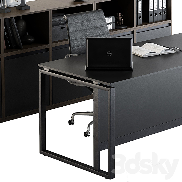 Office Furniture – Manager Set 07 3DSMax File - thumbnail 3