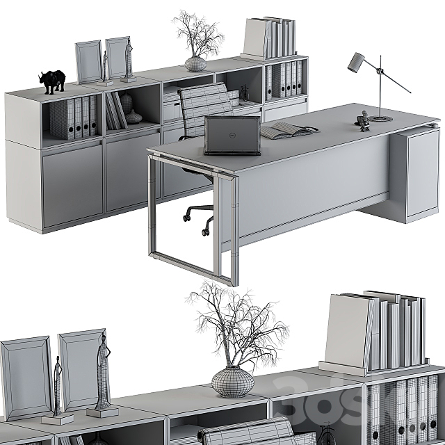Office Furniture – Manager Set 07 3DSMax File - thumbnail 5