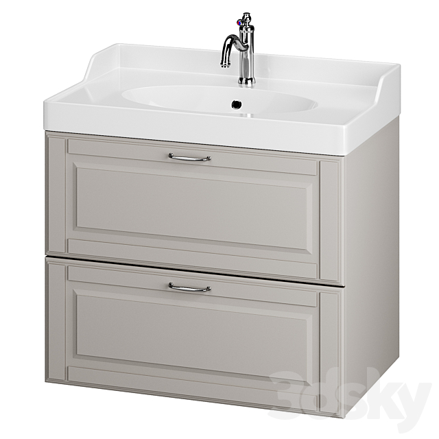 Cabinet GODMORGON + Sink RETTVIKEN by IKEA 3DSMax File - thumbnail 1