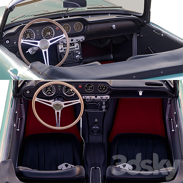 Honda S800 Cabriolet '66 3dsky