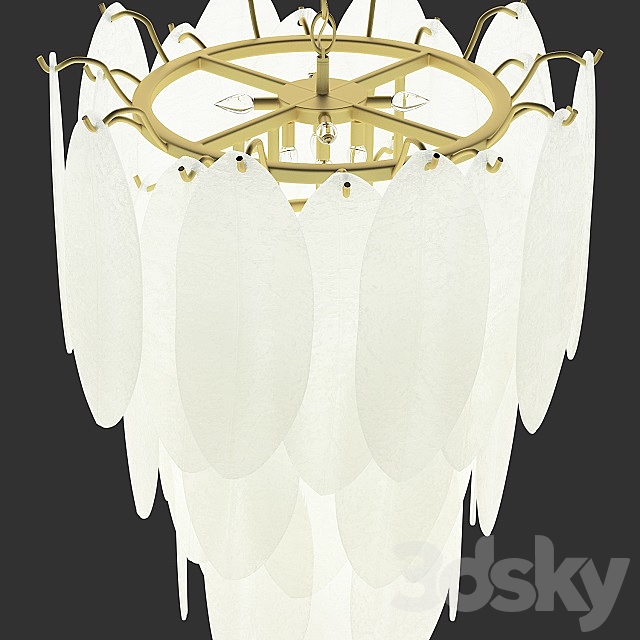 Chandelier Angel Style Italian Murano Glass 3d
