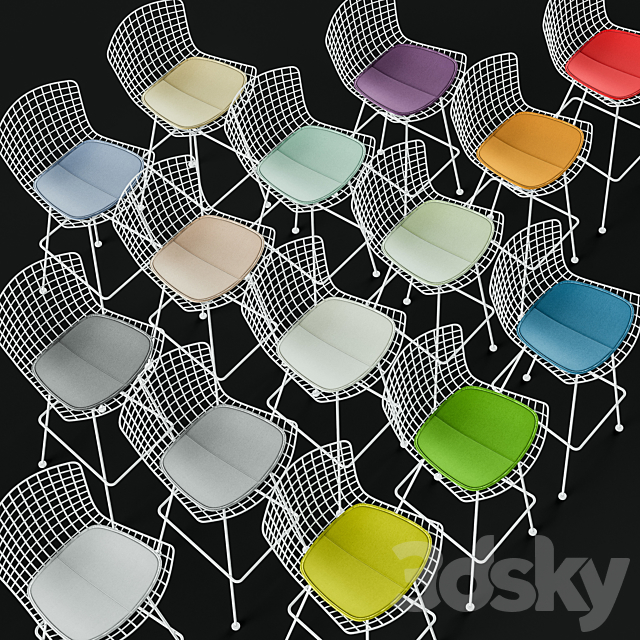 Knoll Bertoia Barstool Rockwell Unscripted Tall Table 3DSMax File - thumbnail 4
