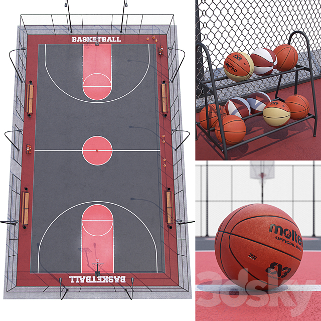 Basketball field Free Download