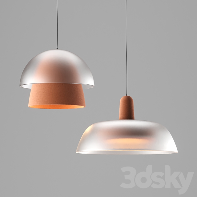 Terracotta Pendant Lamps by Mauricio Sanin 3DSMax File - thumbnail 1