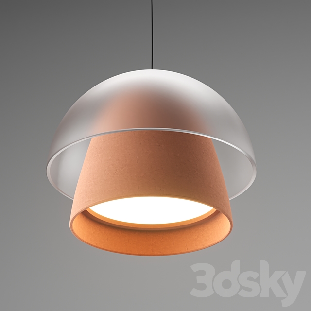 Terracotta Pendant Lamps by Mauricio Sanin 3DSMax File - thumbnail 3