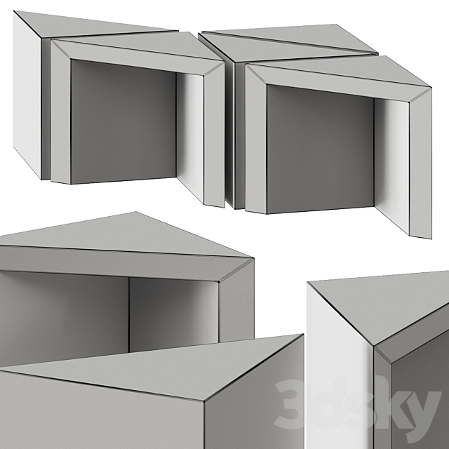 AtelierB Triangle Coffee Tables 3d