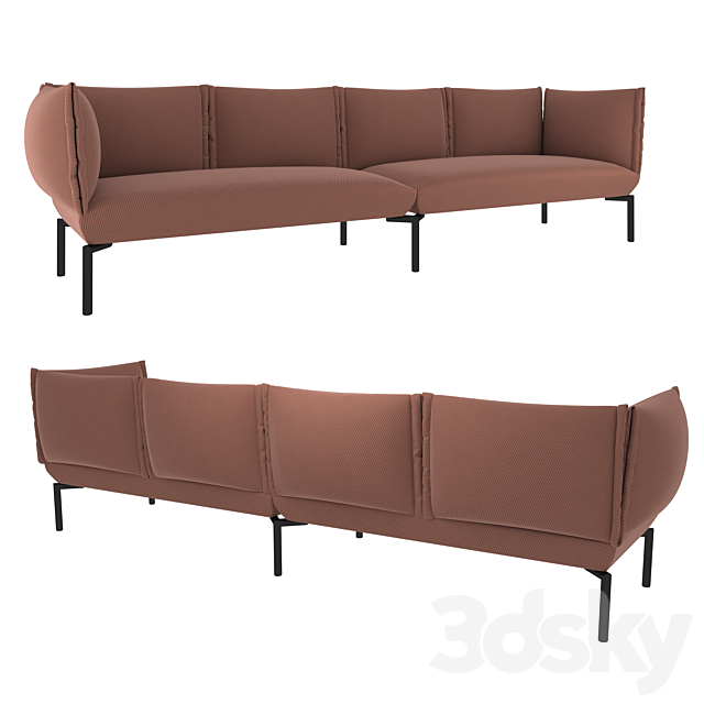 Sancal CLICK | Sofa with soft armrests 3d