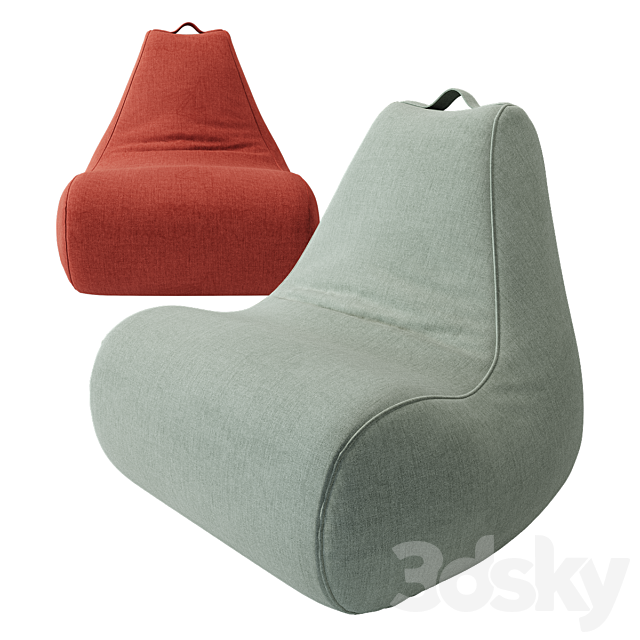 Indoor Bean Bag Chair 3DSMax File - thumbnail 2