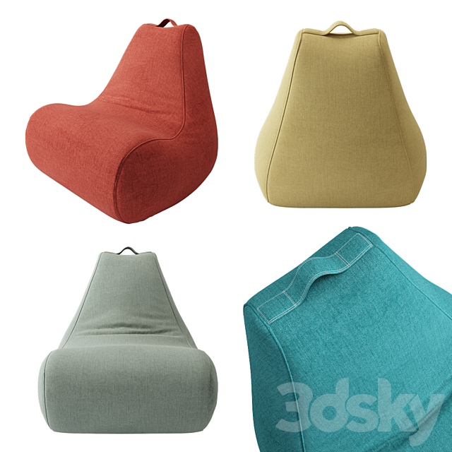 Indoor Bean Bag Chair 3DSMax File - thumbnail 3