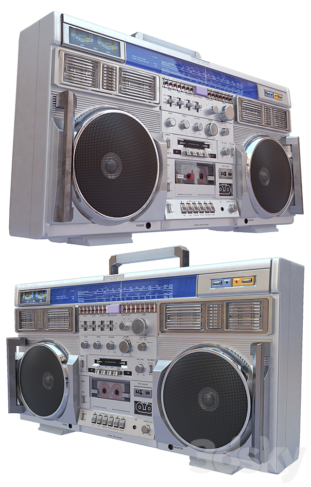 3D Retro Boombox Conion C-100F 3d