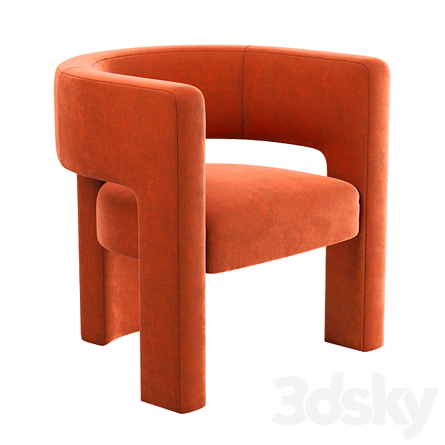 Crate and Barrel – Sculpt Chair 3DSMax File - thumbnail 1