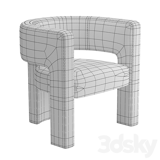 Crate and Barrel – Sculpt Chair 3DSMax File - thumbnail 3
