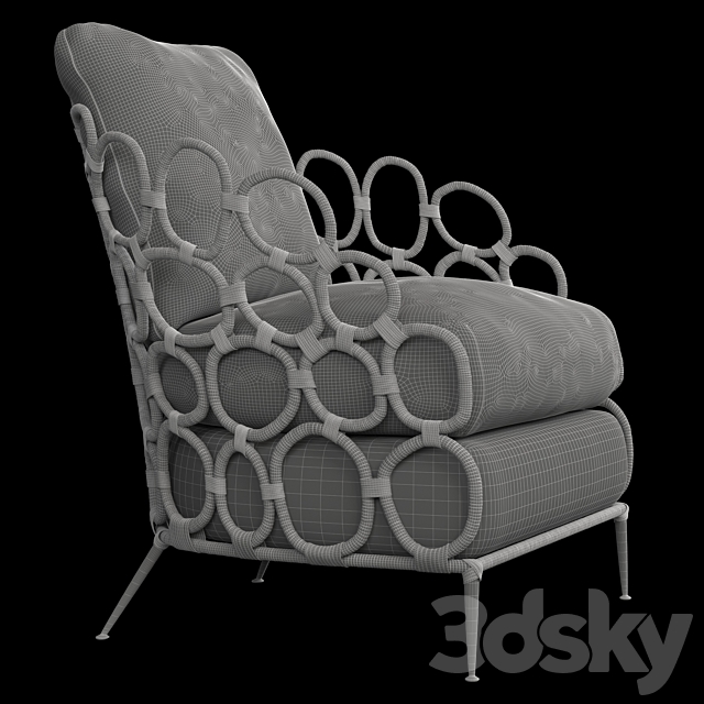 Ella Lounge Chair 3DSMax File - thumbnail 5