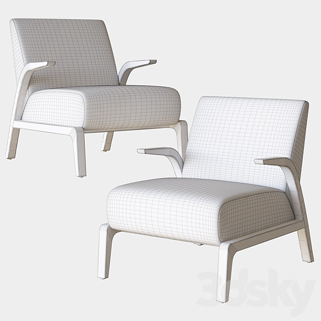 venus lounge chair camerich 3DSMax File - thumbnail 3