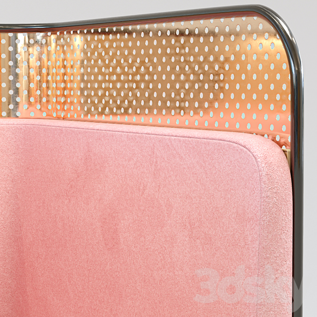 gold-pink-chair 3DSMax File - thumbnail 3