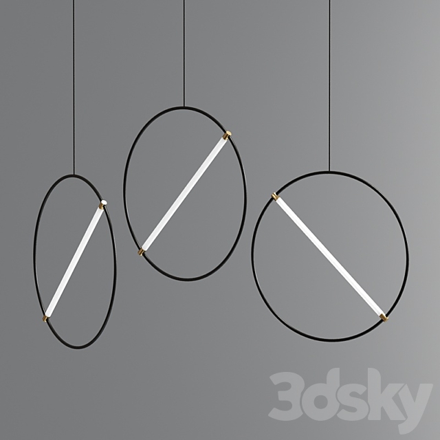 Modern Led Ceiling Light Collection 3DSMax File - thumbnail 3