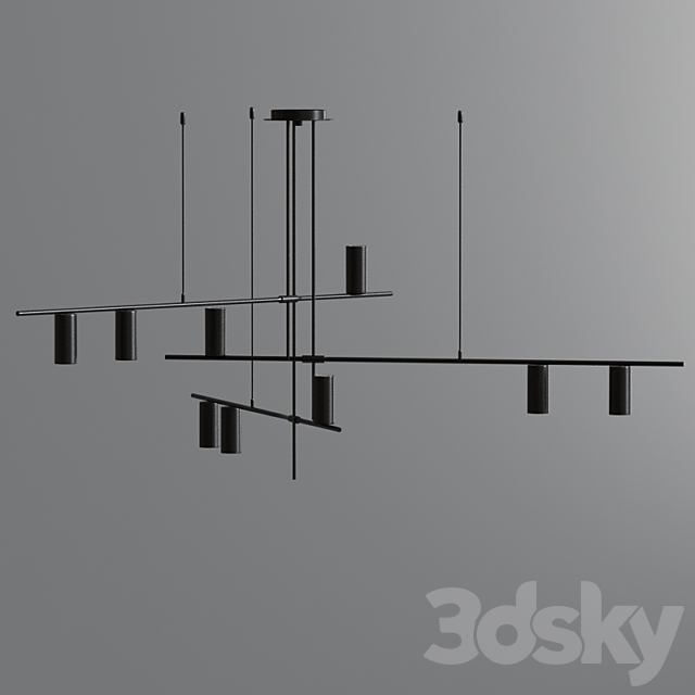 Modern Led Ceiling Light Collection 3DSMax File - thumbnail 4