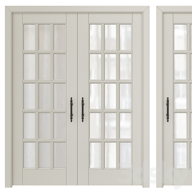 Classic interior doors 8 3d