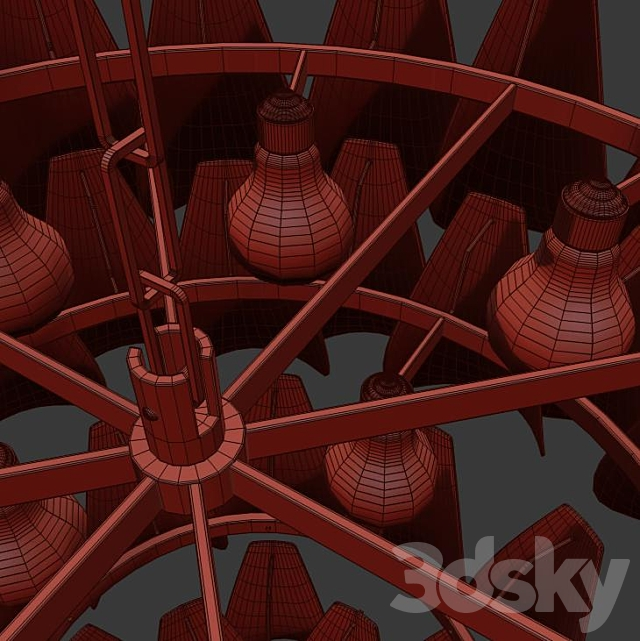 Vetro Chandelier 3dsky