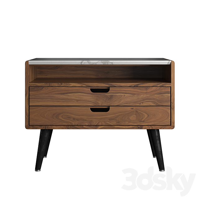 Nightstand bedside table 1 3DSMax File - thumbnail 2