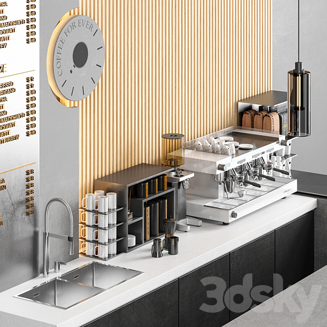 coffee shop 3d