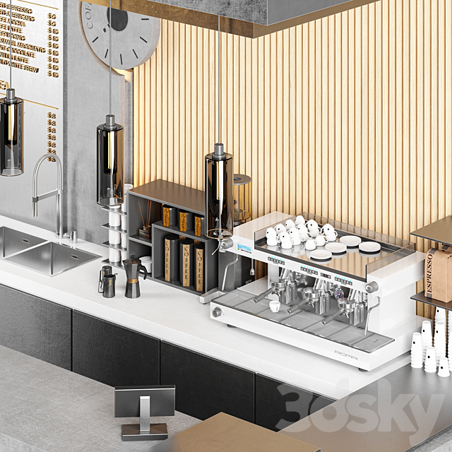 coffee shop 3dsky