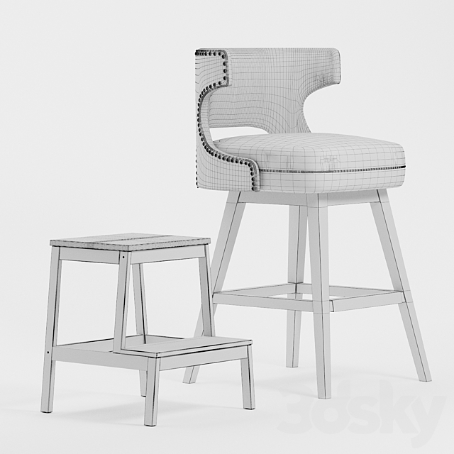 Ashford task stool 3dsky