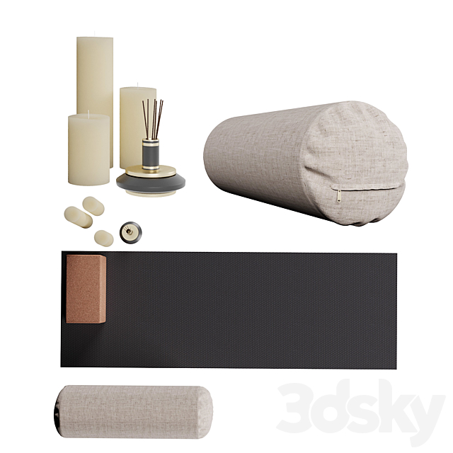Stylish yoga set 3d
