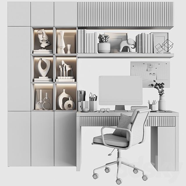 Workplace set WT 04 3d