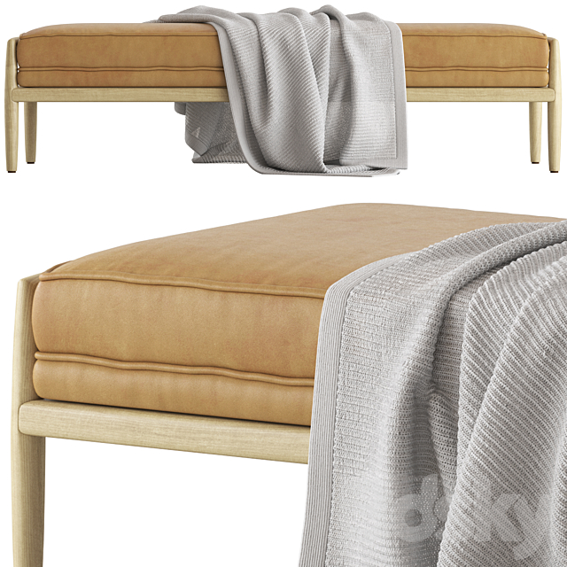 Globewest Humphrey Bench Seat 3d