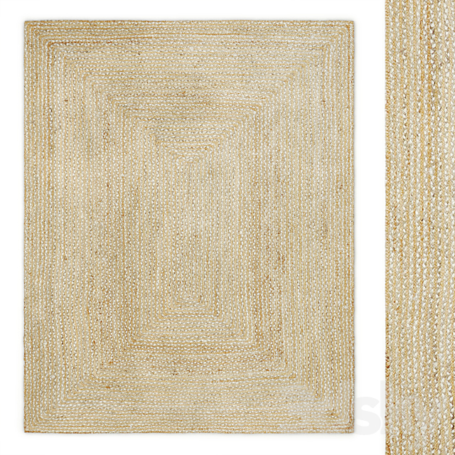 Skye Jute Rug by John Lewis & Partners Carpets 3D Models