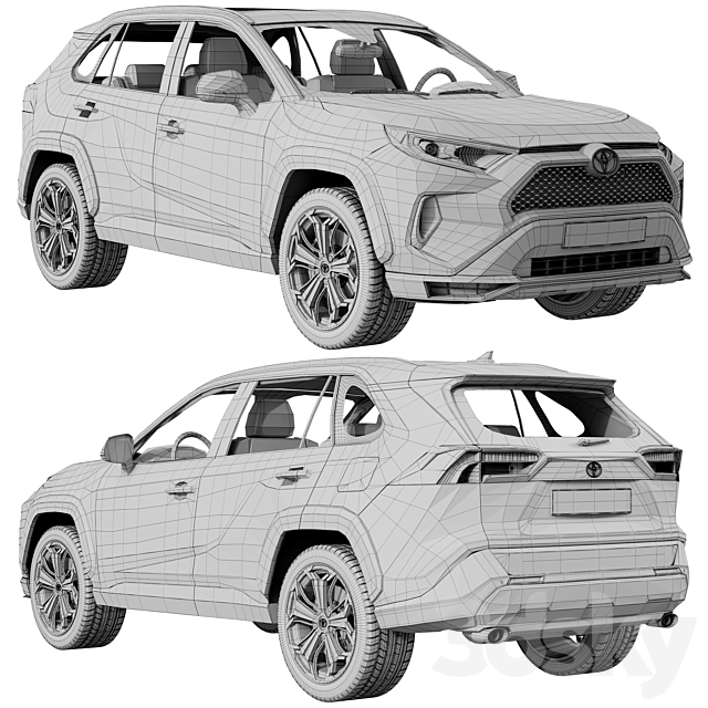 Toyota RAV4 Prime 2021 3dskyfree