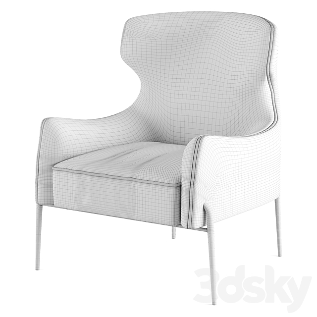 Mikel Whelch Curve Chair 3dsky