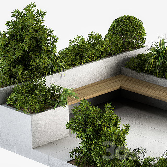 Roof Garden and Landscape Furniture 04 3DSMax File - thumbnail 2