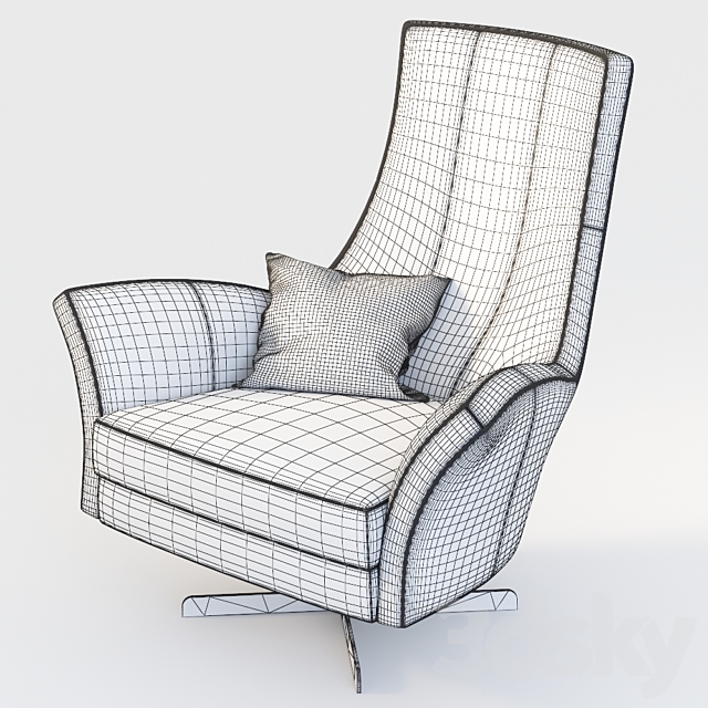 Armchair – Jasper By Casadesus 3DSMax File - thumbnail 4