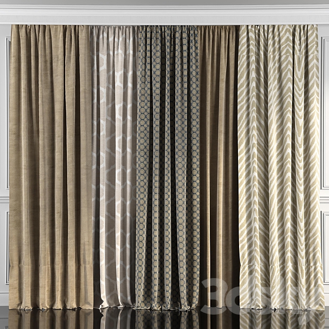 Curtains with window 45 3DSMax File - thumbnail 1