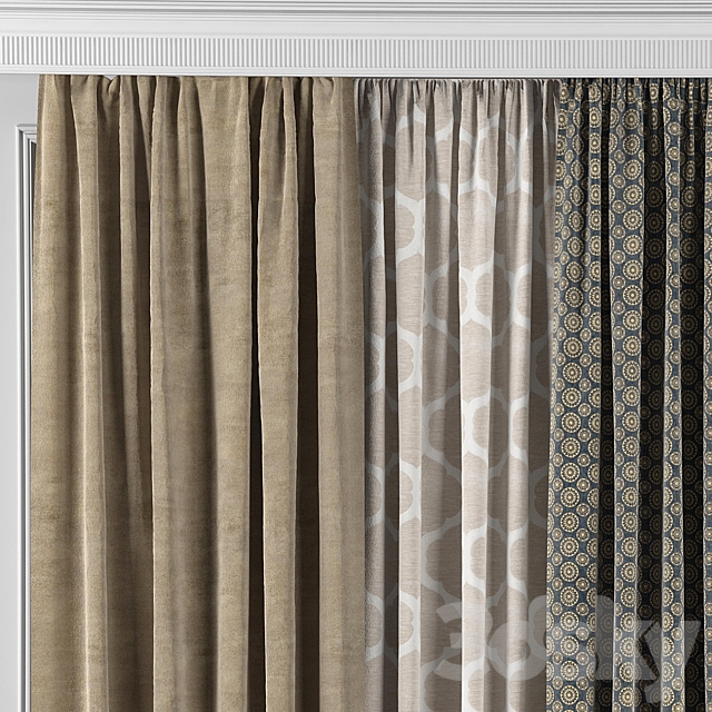 Curtains with window 45 3DSMax File - thumbnail 2