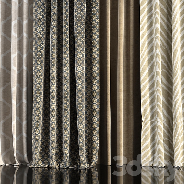 Curtains with window 45 3DSMax File - thumbnail 3