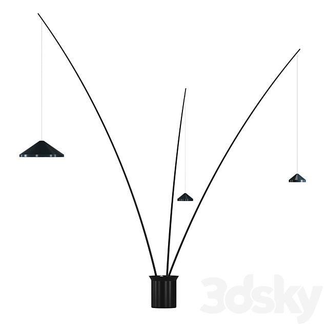 NORTH | Floor lamp By Vibia 3d
