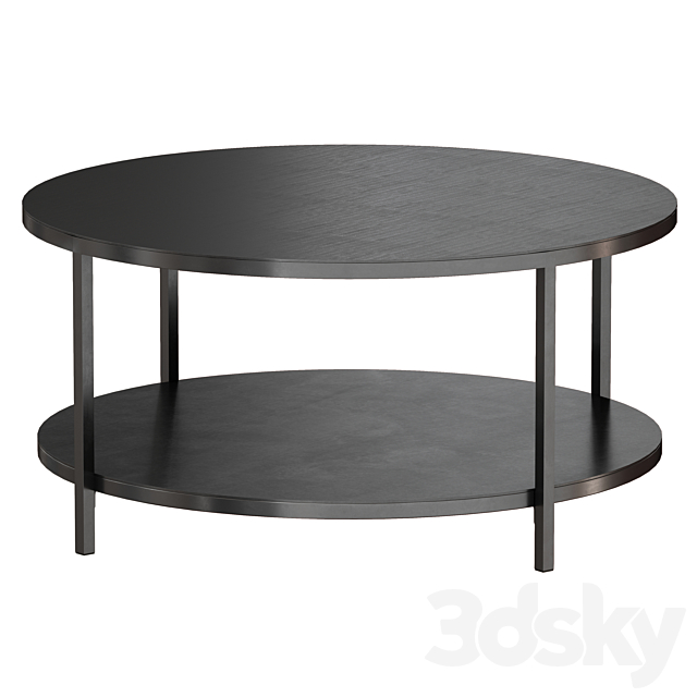 Echelon Round Coffee Table (Crate and Barrel) 3DSMax File - thumbnail 2
