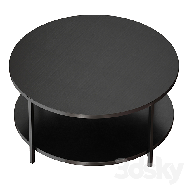 Echelon Round Coffee Table (Crate and Barrel) 3DSMax File - thumbnail 3