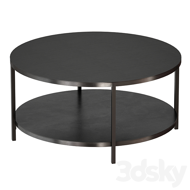 Echelon Round Coffee Table (Crate and Barrel) 3DSMax File - thumbnail 4