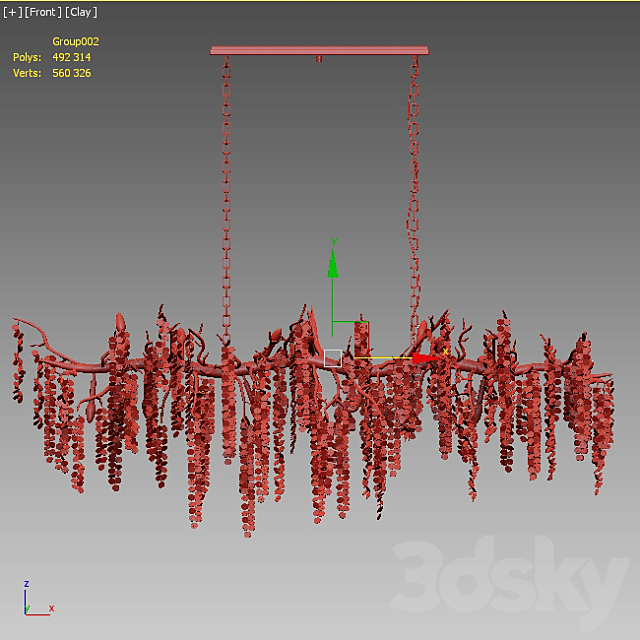 Shiro-Noda Coin Fairytree Chandelier - 3 type 3dsky
